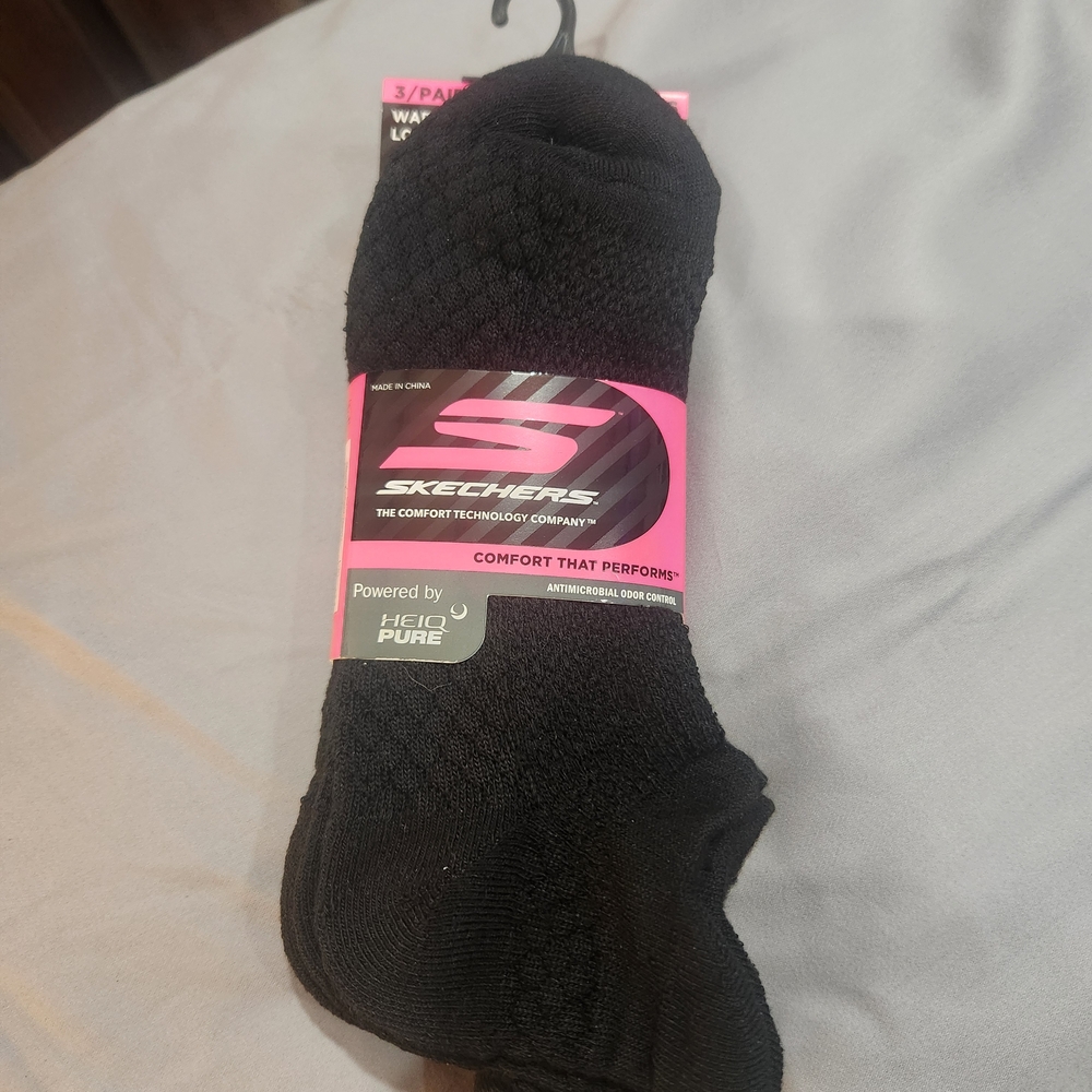 Skechers Women's Athletic Black Socks